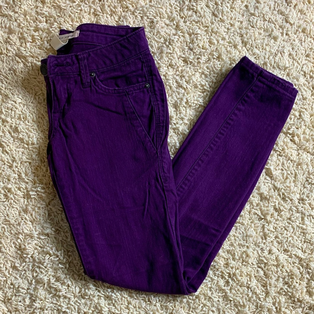 Purple Skinny Jeans - Size 24